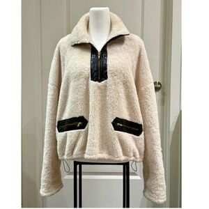 NWOT LNA Half Zip Sherpa Pullover | Size Small